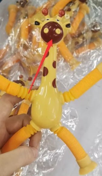 Giraffe Tubes Sensory Toys Novelty Spring Fidget Toy Stretch Tube Stress Relief Toy For Kid - MyMobile