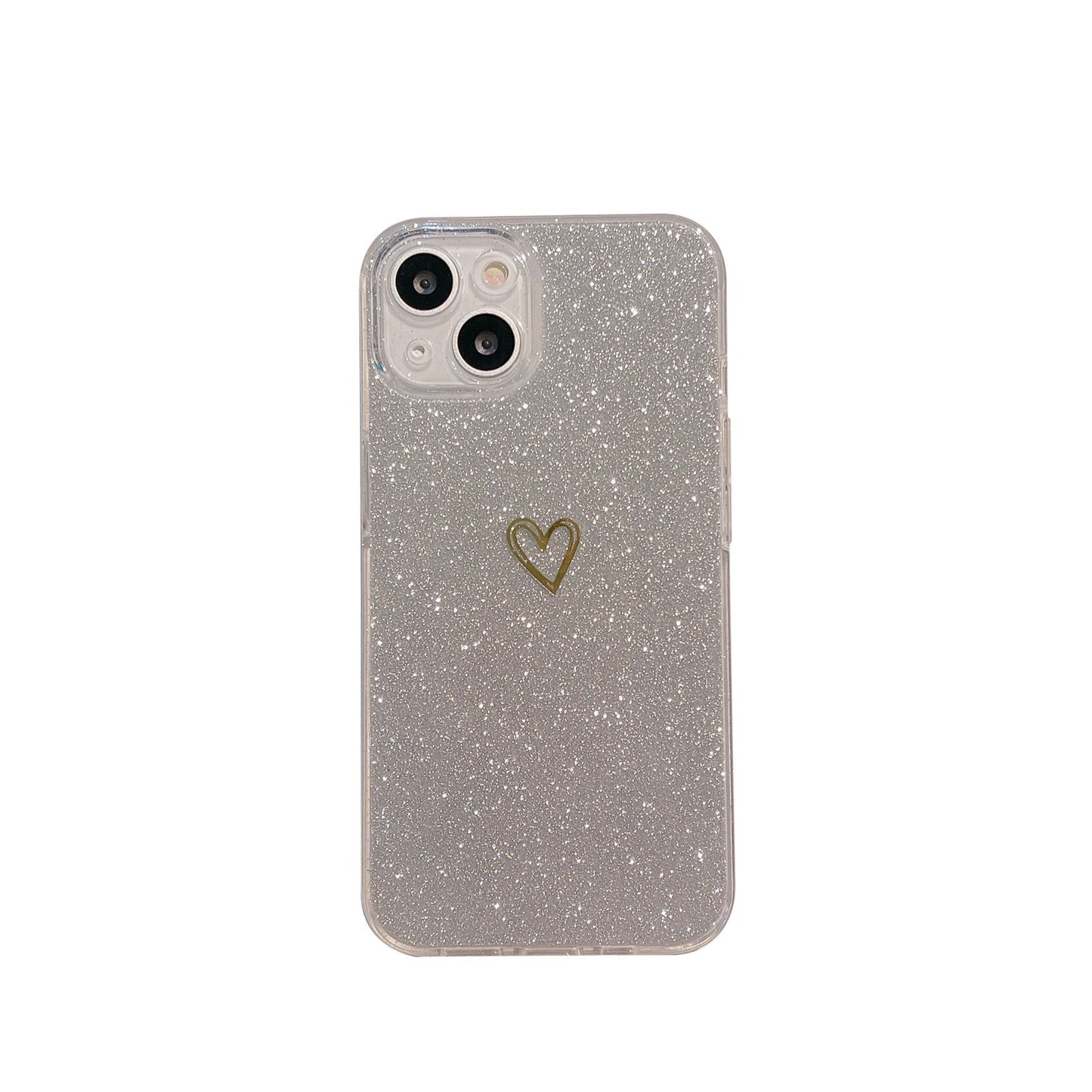 Glitter Plated Love Phone Case Protective Cover For iPhone 14 - MyMobile