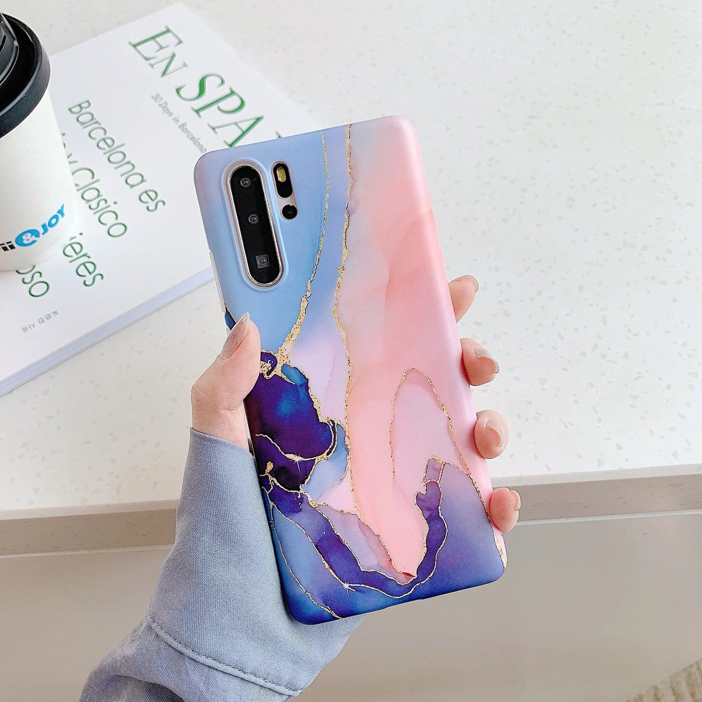 Gradual marbling mobile case For Huawei P40 - MyMobile