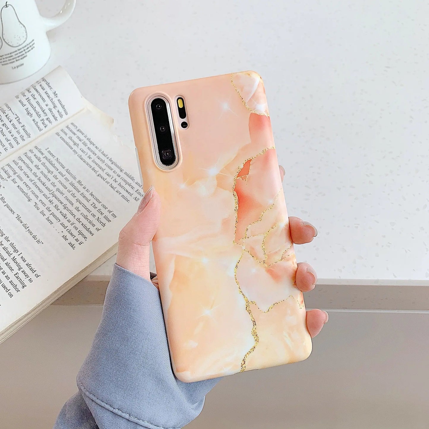 Gradual marbling mobile case For Huawei P40 - MyMobile