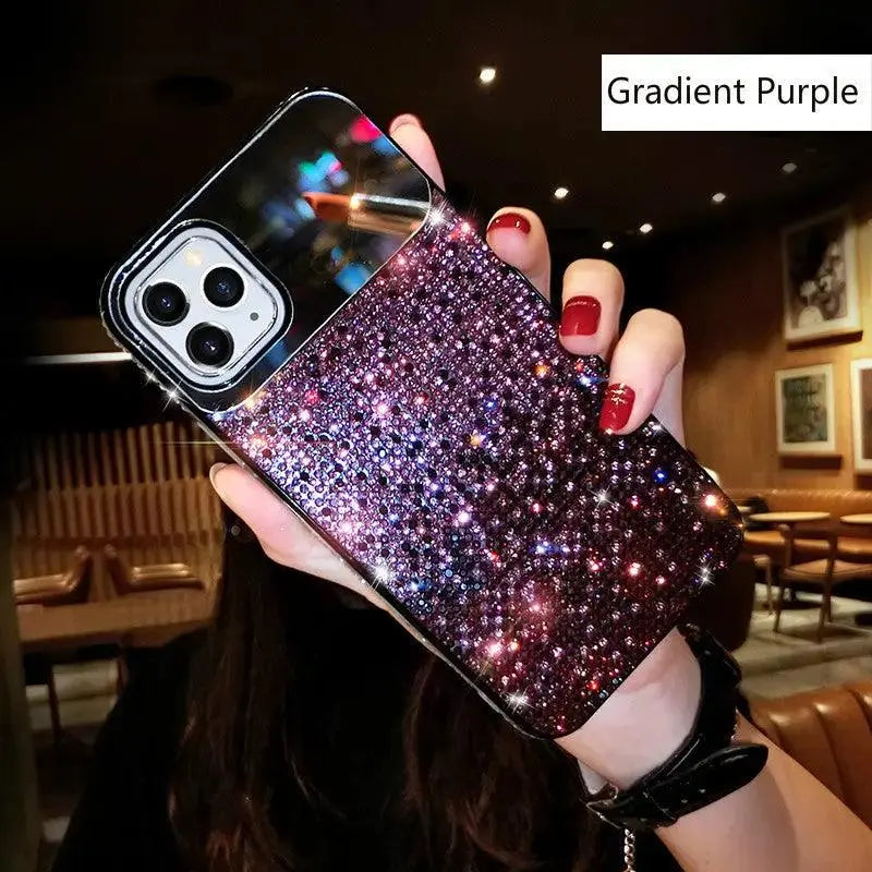 Gradual Rhinestone Mobile Phone Protective Case - MyMobile