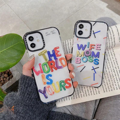 Graffiti Color Letters Creative Mobile Phone Case - MyMobile