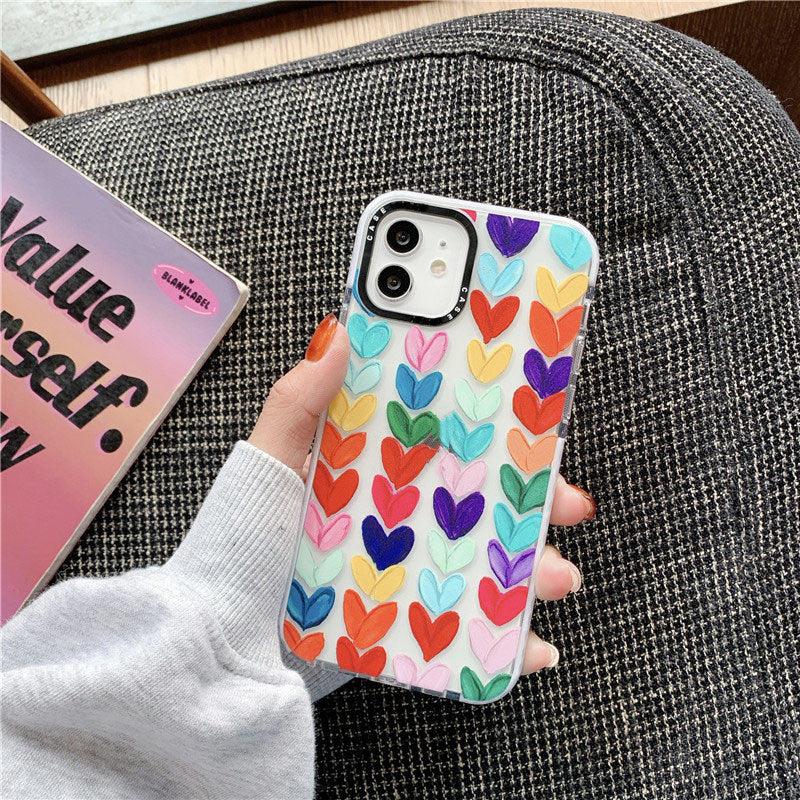 Graffiti Oil Painting Love Mobile Phone Case Shockproof - MyMobile