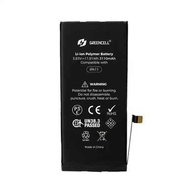 Greencell PREMIUM Series- iPhone 11 Replacement Battery with Adhesive Strips 3110mAh Original Chip & Cell Best Quality in the Market