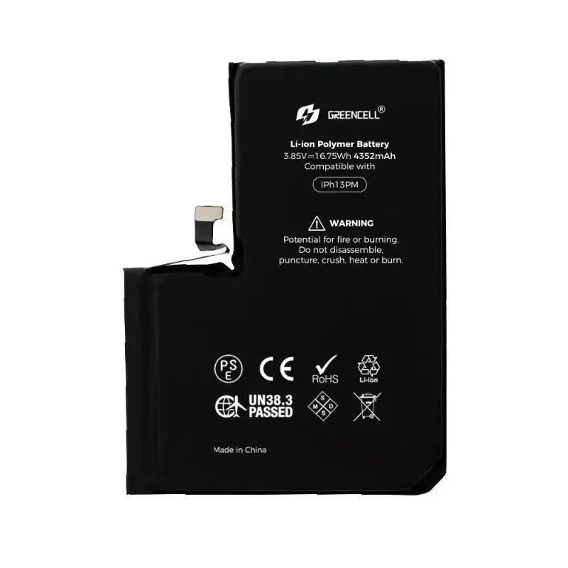 Greencell (4352mAh) iPhone 13 Pro Max Replacement Battery with Adhesive Strips (Original chip best quality in the market ) - MyMobile