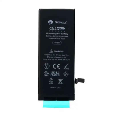 Greencell High Capacity 2200mAh iPhone 6 Replacement Battery with Adhesive Strips