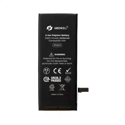 Greencell High Capacity 2200mAh iPhone 6s Replacement Battery with Adhesive Strips