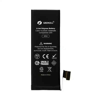 Greencell Standard Capacity 1440mAh iPhone 5 Replacement Battery with Adhesive Strips