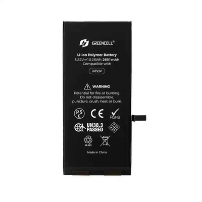 Greencell Standard Capacity 2691mAh iPhone 8 Plus Replacement Battery with Adhesive Strips