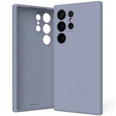 Mercury Silicone Cover Case for Samsung Galaxy S25 Ultra-Lavender Grey