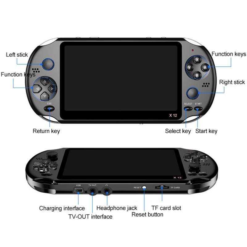 Handheld game console X12 large - screen arcade version 8GPSP - MyMobile