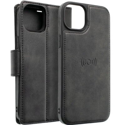 Hanman 2 In 1 Detachable Magnetic Flip Leather Wallet Cover Case For Iphone 14 Plus - MyMobile