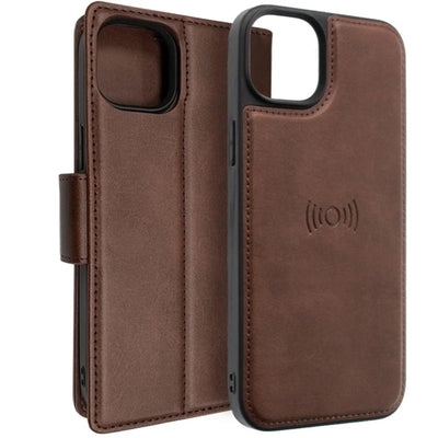 Hanman 2 In 1 Detachable Magnetic Flip Leather Wallet Cover Case For Iphone 14 Plus - MyMobile