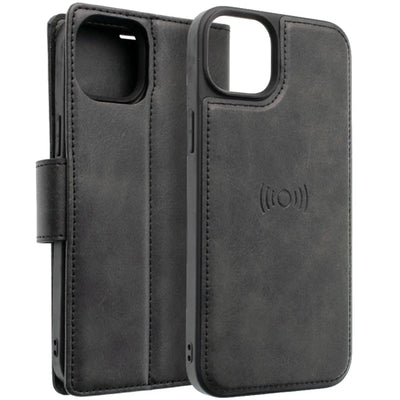 Hanman 2 In 1 Detachable Magnetic Flip Leather Wallet Cover Case For Iphone 14 Pro Max - MyMobile