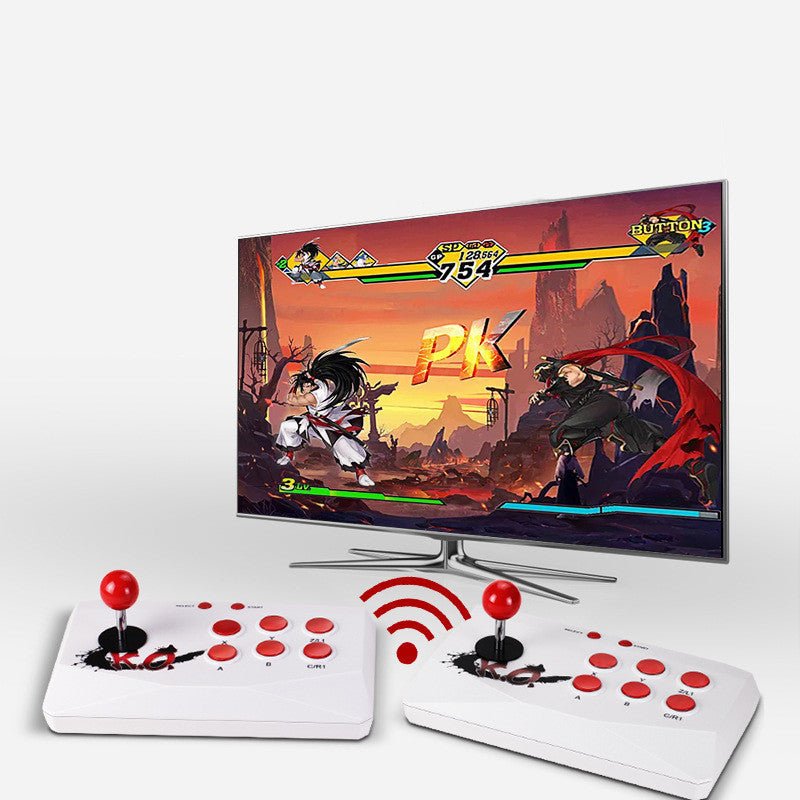 HD wireless double joystick game console fighting arcade - MyMobile