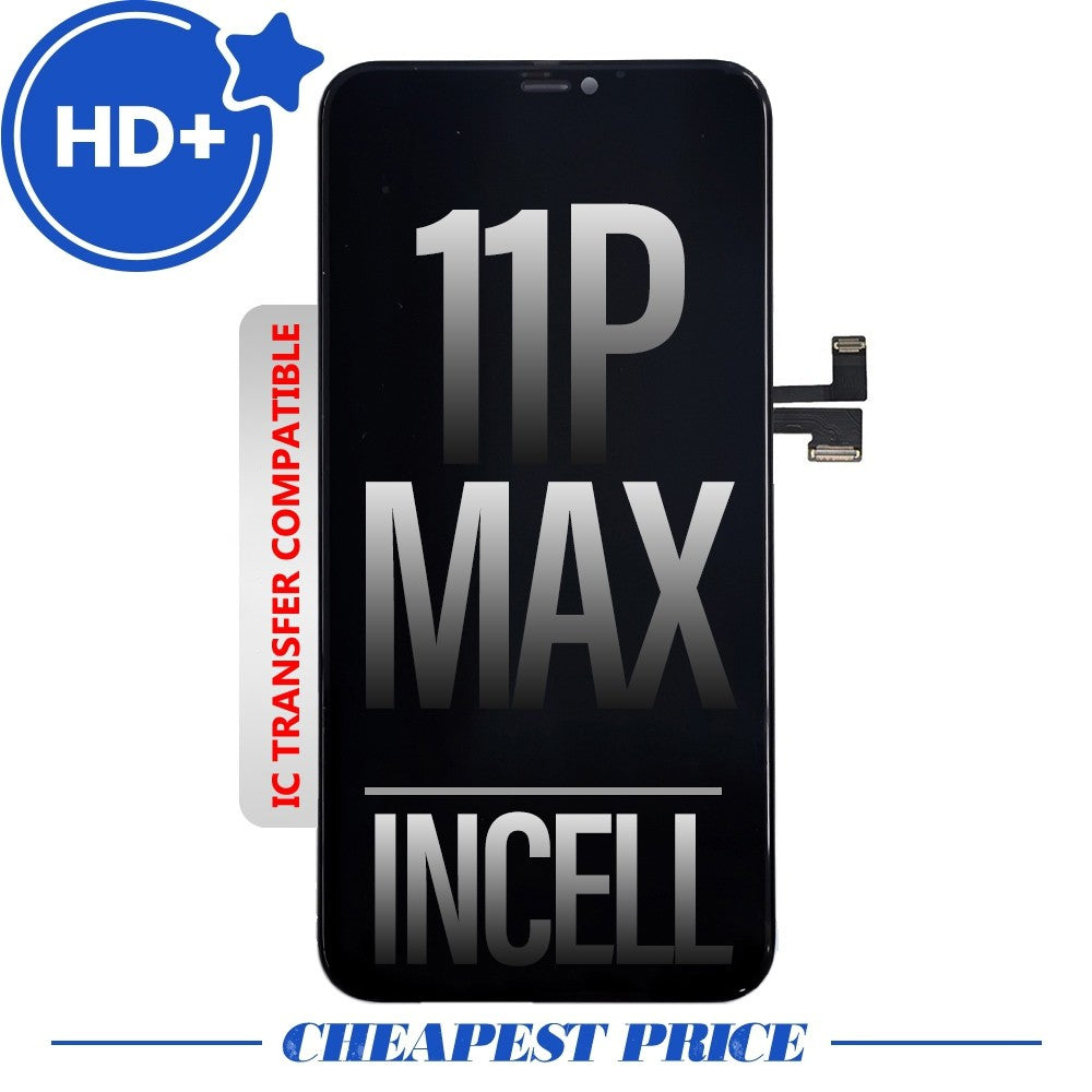 HD+ Display Incell LCD Assembly for iPhone 11 Pro Max Screen Replacement (720P Resolution, Compatible for IC chip transfer)