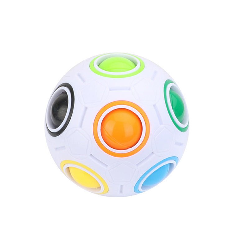 High Elasticity And Fall Resistance Puzzle Rainbow Ball Toy - MyMobile