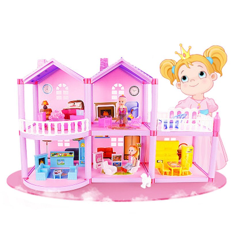 House Doll House Villa DIY Assembled House - MyMobile