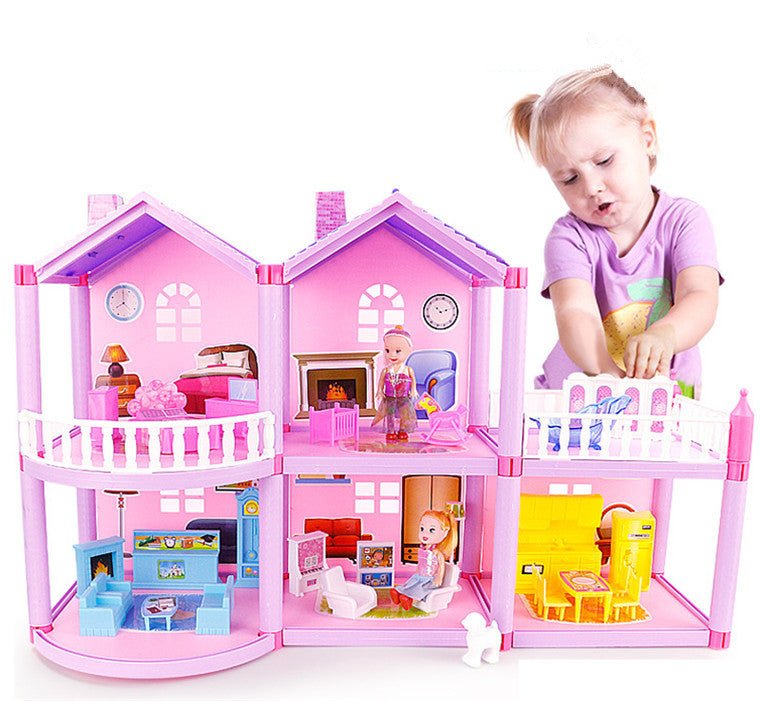 House Doll House Villa DIY Assembled House - MyMobile