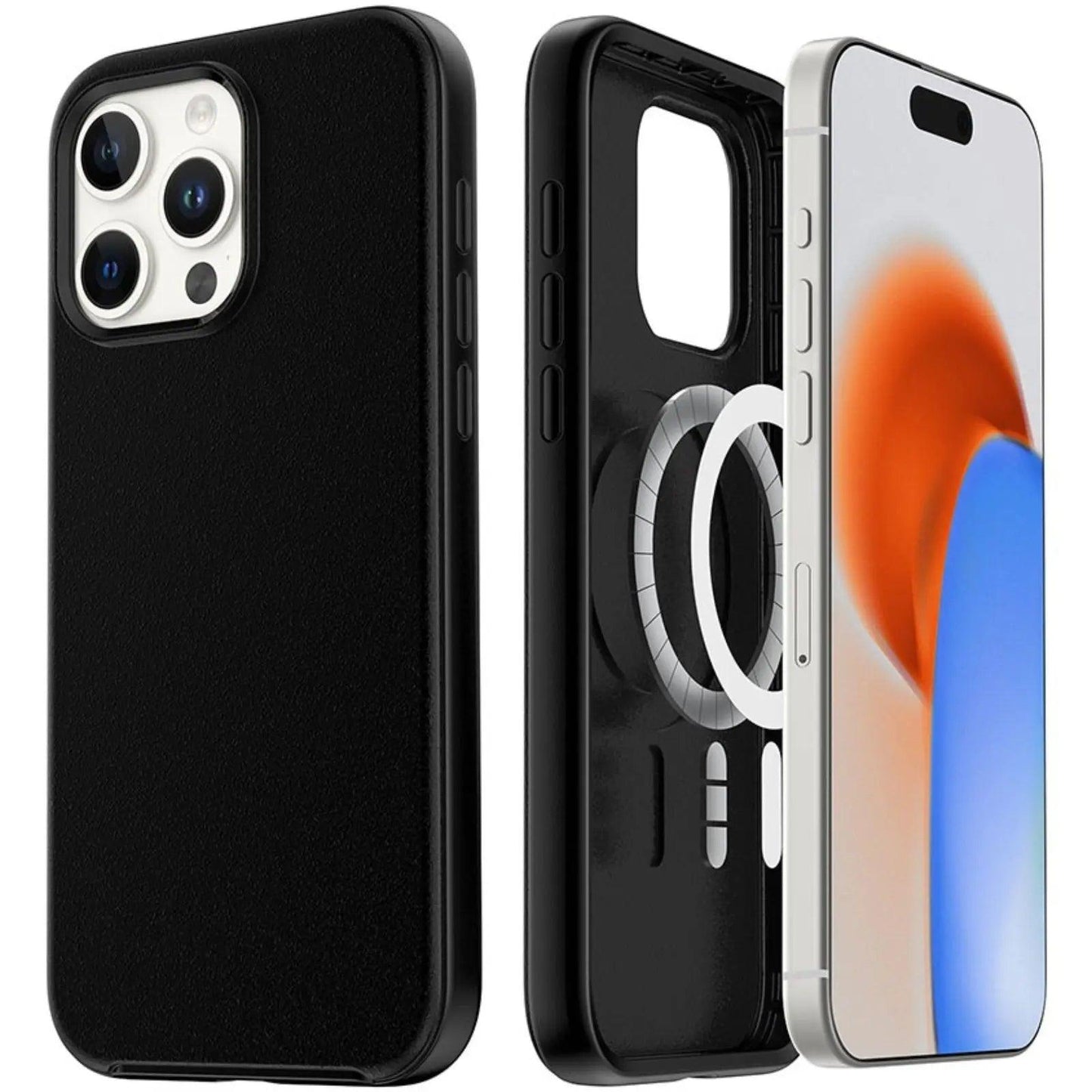 Hybrid Beatles Shockproof Case Cover with Magnetic Ring for iPhone 15 Pro Max - MyMobile