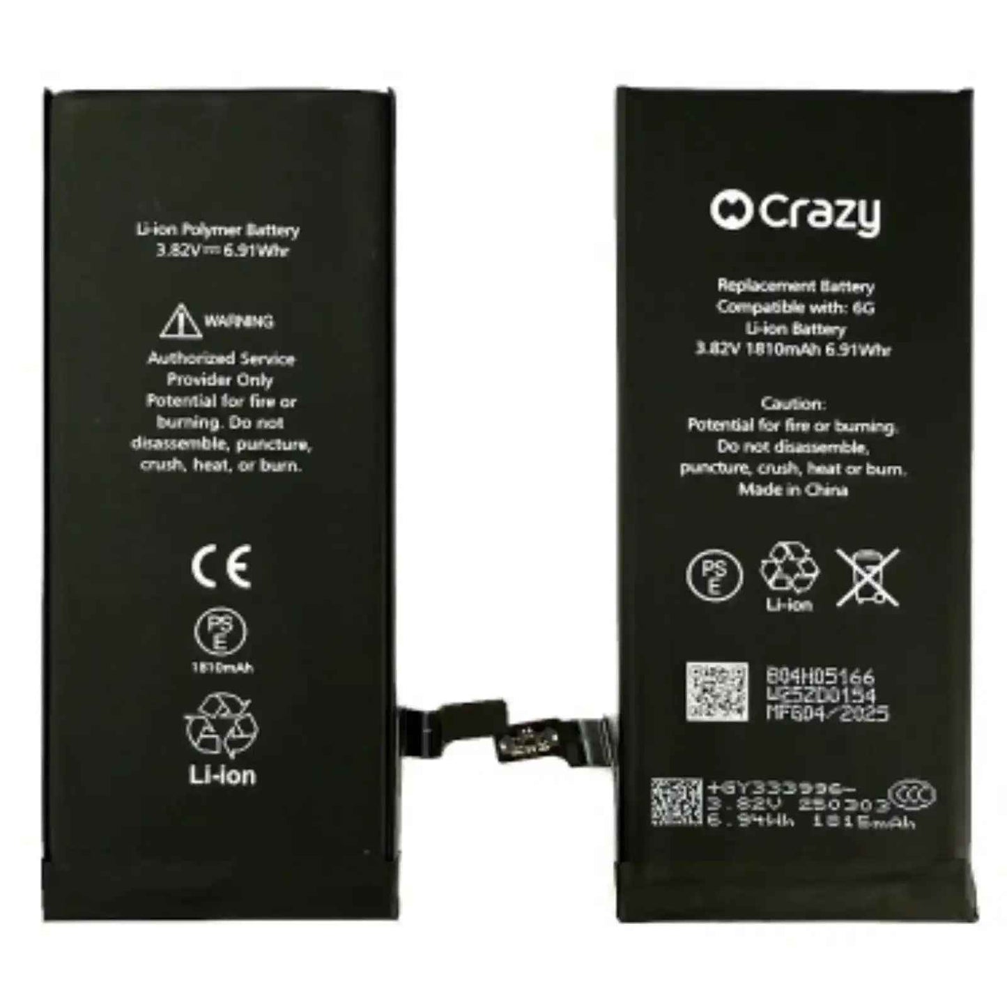 iPhone 6 Replacement Battery with Adhesive Strips 1810mAh Standard Quality+Taiwan Chips