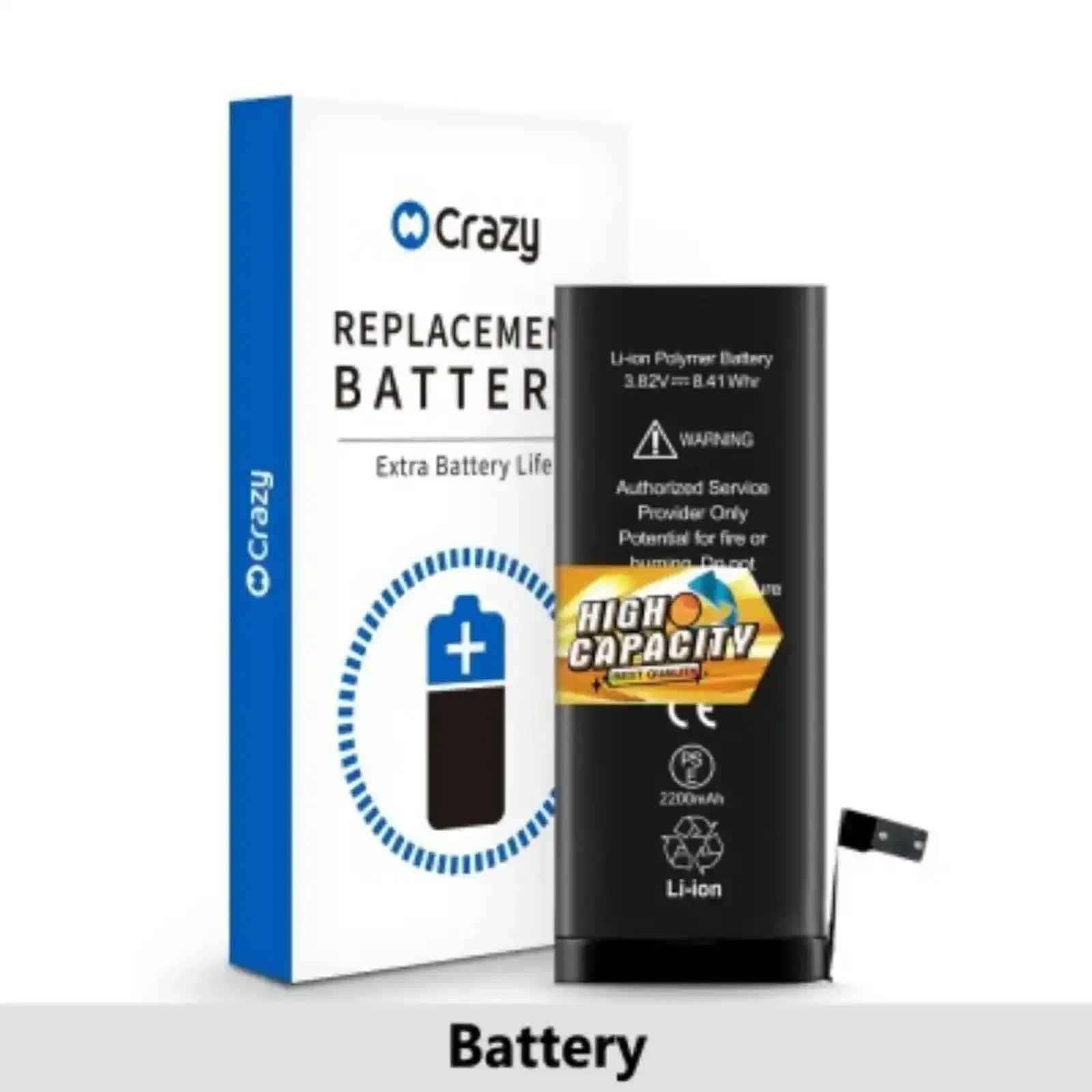 iPhone 6S Replacement Battery with Adhesive Strips 2200mAh High Capacity+SinoWealth Solution