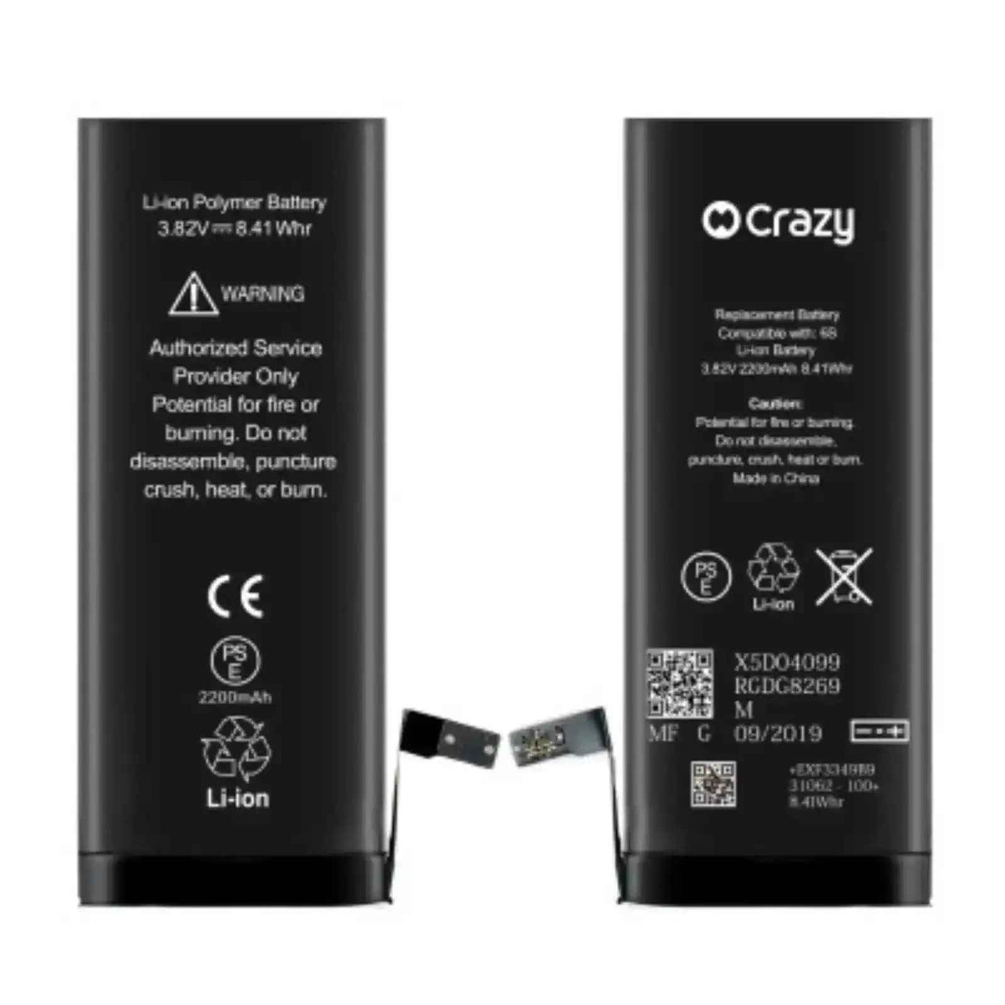 iPhone 6S Replacement Battery with Adhesive Strips 2200mAh High Capacity+SinoWealth Solution