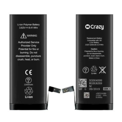 iPhone 6S Replacement Battery with Adhesive Strips 2200mAh High Capacity+SinoWealth Solution Solution