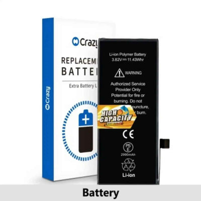 iPhone 8 Plus Replacement Battery with Adhesive Strips 2990mAh High Capacity+SinoWealth Solution