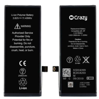 iPhone 8 Plus Replacement Battery with Adhesive Strips 2990mAh High Capacity+SinoWealth Solution