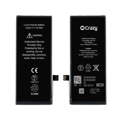 iPhone 8 Replacement Battery with Adhesive Strips 1980mAh High Capacity+SinoWealth Solution