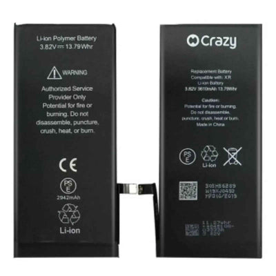iPhone XR Replacement Battery with Adhesive Strips 3610mAh High Capacity+SinoWealth Solution