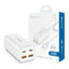 iQuick 100W 2*USB-A 2*USB-C 4-Port Charger Power Strip-White iquick