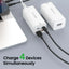 iQuick 100W 2*USB-A 2*USB-C 4-Port Charger Power Strip-White iquick