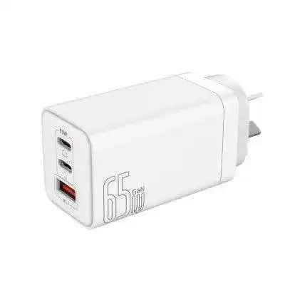 iQuick 65W USB-C Dual Ports Charging Adapter-White