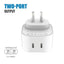 iQuick NANO Energy 1 35W USB-C Dual Ports Charging Adapter-White iquick