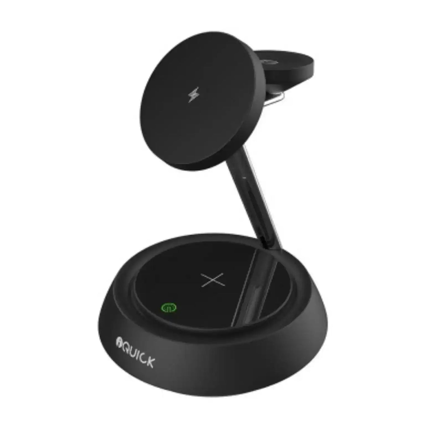 iQuick Twig Multi Functions Wireless Charger With LED Ambient Light-Black iquick