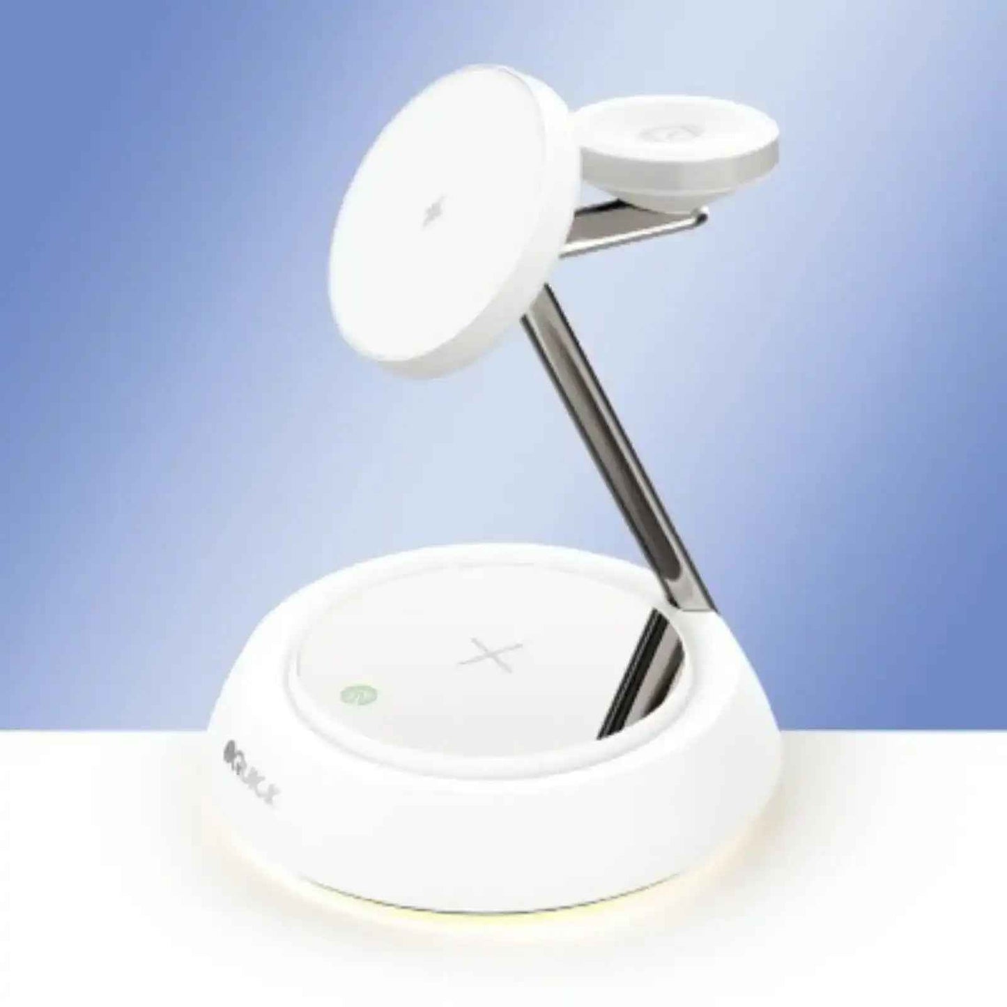 iQuick Twig Multi Functions Wireless Charger With LED Ambient Light-White