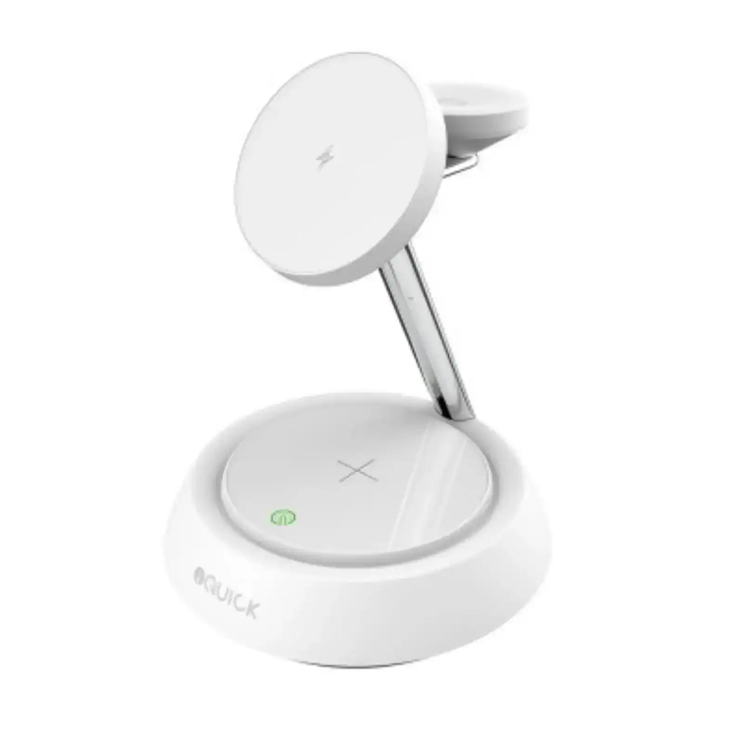 iQuick Twig Multi Functions Wireless Charger With LED Ambient Light-White iquick