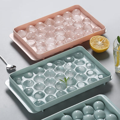 Ice Tray 3D Round Ice Molds Home Bar Party Use Round Ball Ice Cube Makers Kitchen DIY Ice Cream Moulds - MyMobile