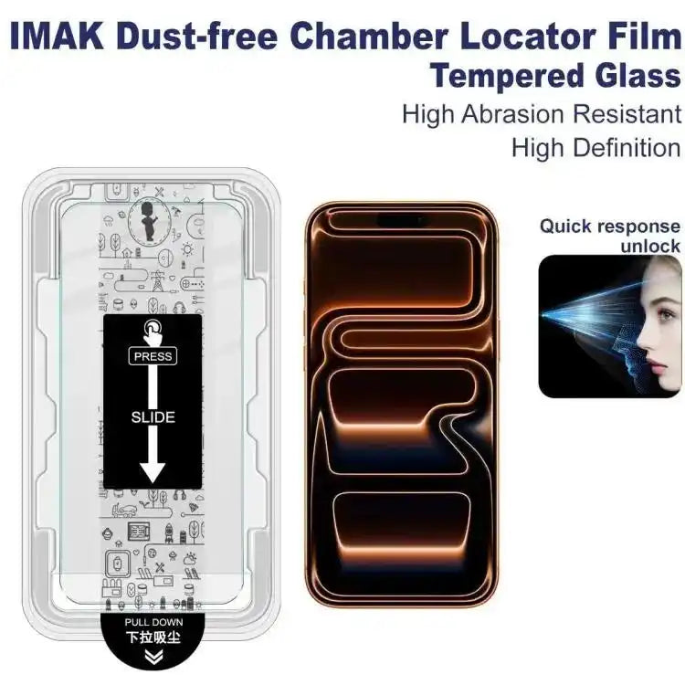 imak Dust-free Chamber Locator H Series Tempered Glass Film imak