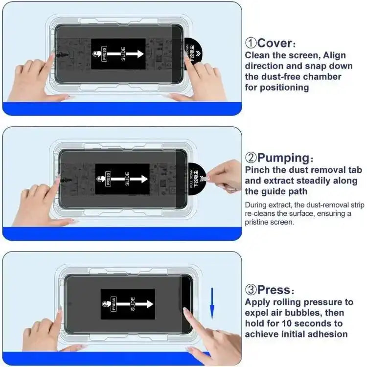 imak Dust-free Chamber Locator H Series Tempered Glass Film imak