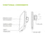 iQuick iMG1 Magnetic Pad Air-vent Car Mount 15W