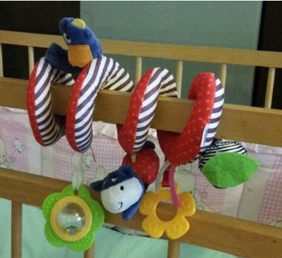 Infant Toddler Rattles Toys for Baby Stroller Crib Soft Rabbit Bear Style Pram Hanging Toys Plush Appease Doll Bed Accessories - MyMobile