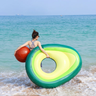 Inflatable Giant Avocado Pool Float Pool Swimming Float Swimming Ring Pool Circle Party Buoy Toy - MyMobile