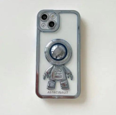 Ins Electroplating Three - dimensional Astronaut Mobile Phone Case - MyMobile