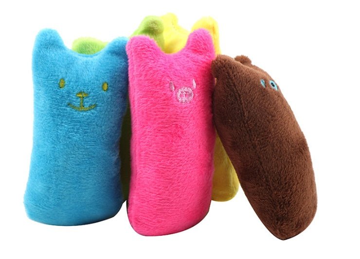 Interactive Cat Toy Catnip Pet Supplies Pillow Thumb Plush Teeth Grinding Bite Mint Cat Accessories - MyMobile