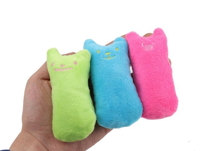 Interactive Cat Toy Catnip Pet Supplies Pillow Thumb Plush Teeth Grinding Bite Mint Cat Accessories - MyMobile