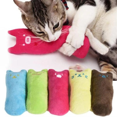 Interactive Cat Toy Catnip Pet Supplies Pillow Thumb Plush Teeth Grinding Bite Mint Cat Accessories - MyMobile