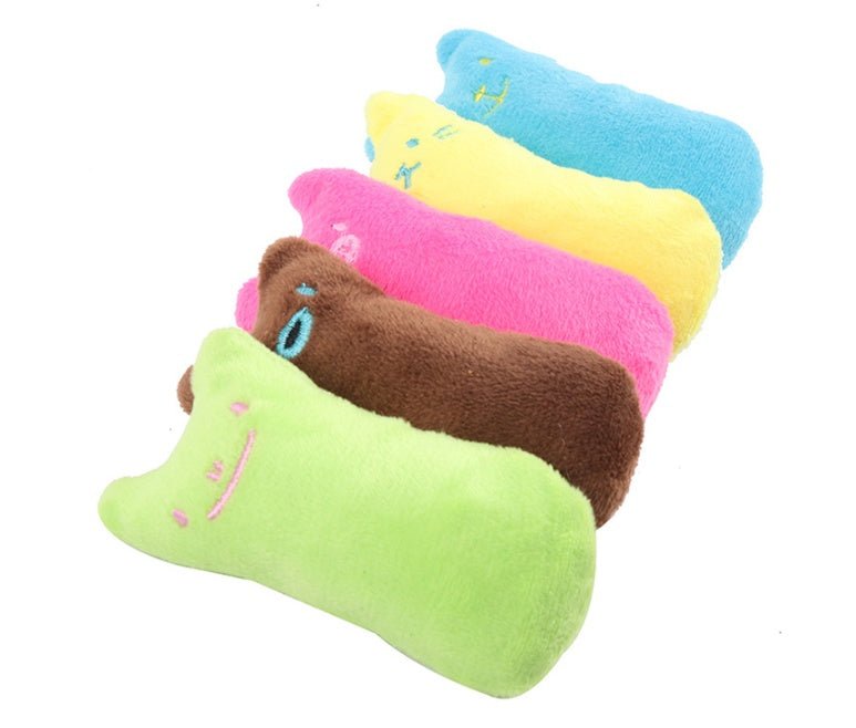 Interactive Cat Toy Catnip Pet Supplies Pillow Thumb Plush Teeth Grinding Bite Mint Cat Accessories - MyMobile